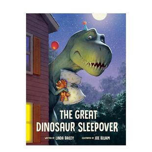 Great Dinosaur Sleepover 英文儿童绘本进口书籍图书外版 恐龙大过夜 原版 正版 现货
