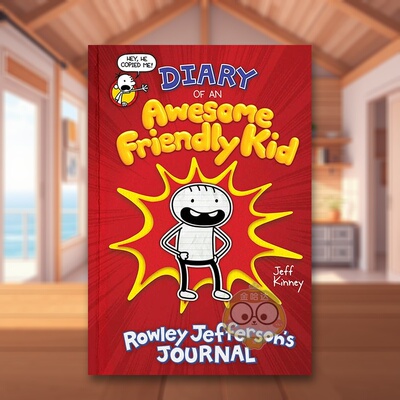 【预售】【小屁孩日记】罗利·杰斐逊的日记 Diary of an Awesome Friendly Kid ’原版英文儿童绘本进口书籍图书外版正版