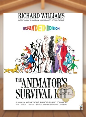 【现货】动画师的生存工具包跑跳跃The Animator’s Survival Kit英文艺术技法与入门赏析Richard E WilliamsFaber & Faber简装进
