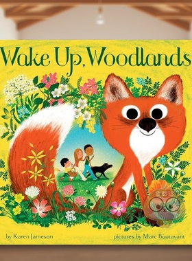【现货】苏醒吧,树林英文儿童绘本动物生态环保进口原版书精装Wake Up, Woodlands Karen著Chronicle Books出版书籍图书外版正版