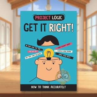 如何精确地思考英文青少年读物进口原版 Logic 现货 修正它 Acc书 How 书精装 逻辑培养 Get Project Think Right