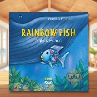 【预售】彩虹鱼缔造和平 Rainbow Fish Makes Peace 原版英文儿童绘本进口书籍图书外版正版