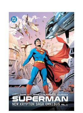 【预售】超人：新氪星传奇 合集 卷1 Superman: New Krypton Saga Omnibus Vol. 1 原版英文漫画书 DC图像小说进口书籍图书外版正