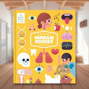 【现货】罕为人知的事实人体Little-known Facts The Human Body英文儿童绘本IP系列3-6岁精装Diarmuid ó Catháin进口原版书Vic