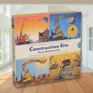 【现货】晚安工地故事绘本礼盒套装（一套4册） Construction Site Picture Book Boxed Set 原版英文儿童绘本进口书籍图书外版正