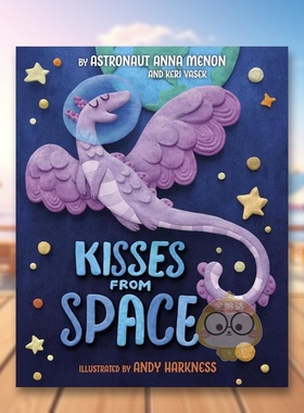 【现货】太空之吻英文儿童绘本知识百科进口原版外版书MENON精装3岁-6岁KissesFromSpaceRandomHouse(US书籍图书正版