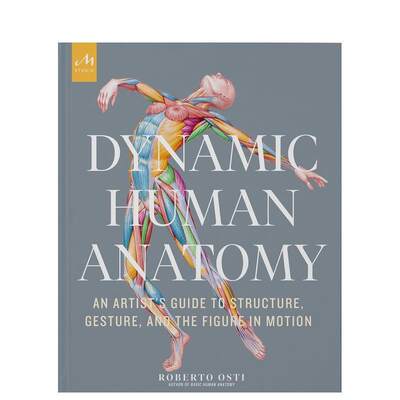 【预售】动态人体解剖学 Dynamic Human Anatomy 英文进口原版艺术画册画集正版图书籍Roberto Osti