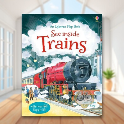 【预售】【翻翻书】火车 【See Inside】Trains 原版英文儿童趣味进口书籍图书外版正版