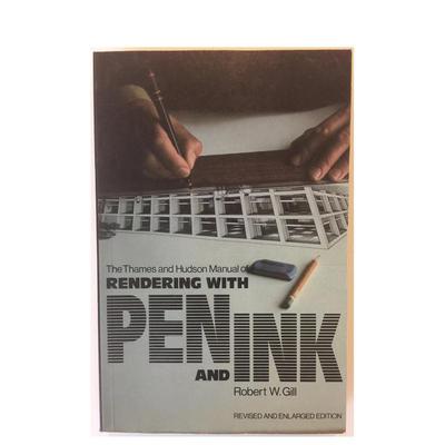 【现货】笔墨渲染 建筑效果图 The Thames and Hudson Manual of Rendering with Pen and Ink  原版英文建筑设计