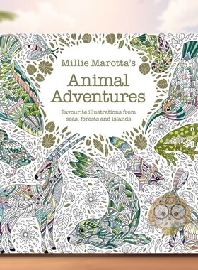 【预售】米莉·马洛塔的动物历险记 Millie Marotta's Animal Adventures 原版英文儿童趣味进口书籍图书外版正版