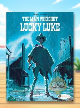 【现货】射杀幸运路克的凶手The Man Who Shot Lucky Luke英文漫画Matthieu Bonhhomme Cinebook进口原版书0440630书籍图书外版正