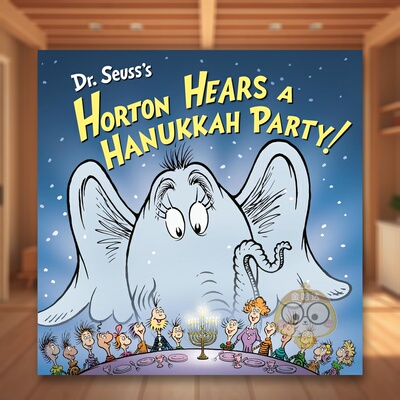 【现货】苏斯博士的霍顿听光明节派对！ Dr. Seuss's Horton Hears a Hanukkah Party! 原版英文儿童绘本