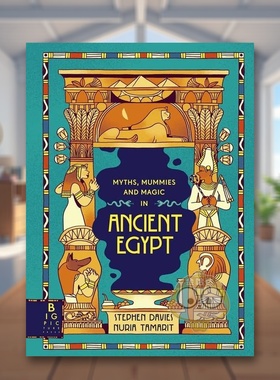 【现货】古埃及神话 木乃伊和魔法英文儿童漫画进口原版图书Myths, Mummies and Magic in Ancient Egypt精装Stephen DaviesBig书