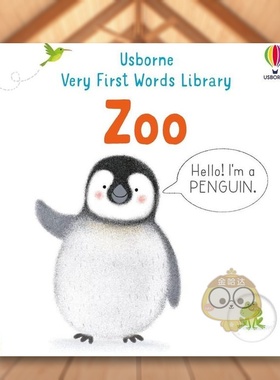 【预售】【启蒙单词馆】关于动物园英文儿童自然拼读进口原版外版书纸板书3-6周岁Very First Words Library: ZooMatthew Oldham书