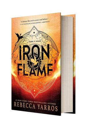 【预售】The Empyrean系列2 钢铁火焰 Iron Flame 科罗拉多浪漫小说作家奖得主Rebecca Yarros 英文原版奇幻小说《第四翼》续集