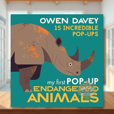 【现货】【立体书】濒危动物英文儿童立体进口原版书精装My First Pop-Up Endangered Animals Owen Davey著Walker Books UK出版书