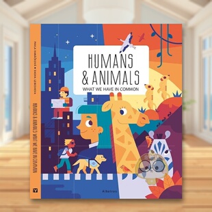 【预售】人类与动物的共同点英文儿童绘本知识百科进口原版外版书精装Humans and Animals: What We Have in CommonPavla Hanack书