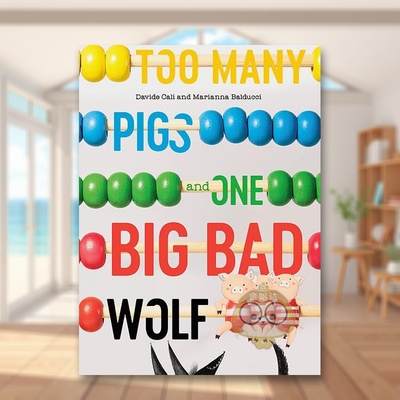 【现货】太多的猪和一只大灰狼Too Many Pigs and One Big Bad Wolf英文儿童绘本虚构类3-6岁精装Davide Cali  Marianna Balducci