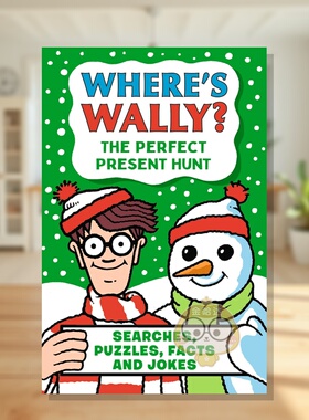【预售】威利在哪里？圣诞寻宝大冒险 Where's Wally? The Perfect Present Hunt 原版英文儿童趣味 全球现象级视觉发现书进口书籍