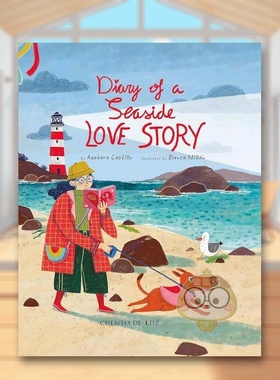 【预售】海边爱情日记英文儿童绘本人物传记进口原版书精装Diary of a Seaside Love Story Azahara Castillo Cuento de Luz Pub书