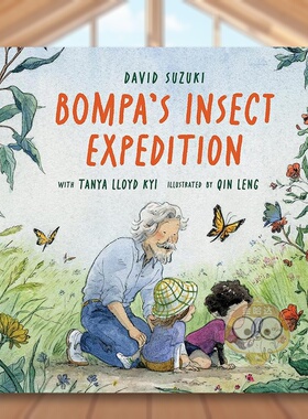 【预售】【多伦多插画师Qin Leng】Bompa的昆虫探险英文儿童绘本插画师进口原版外版书精装3-6周岁Bompa's Insect ExpeditionSuz书