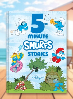 【预售】5分钟蓝精灵故事集英文儿童故事PEYO进口原版书精装5Minute Smurfs StoriesAbrams Books for Young Readers书籍图书外版