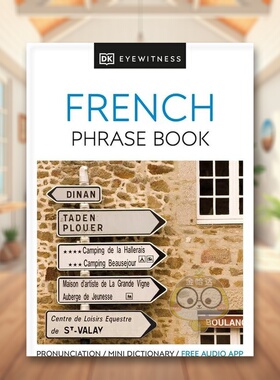 【预售】法语旅行短语书 Eyewitness Travel Phrase Book French : Essential Reference for Every Traveller 原版英文语言学习进