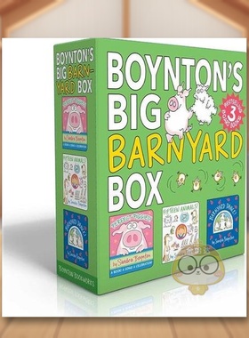 【预售】桑德拉博因顿大牧场（盒装）英文儿童绘本插画师SandraBoynton进口原版书纸板书1岁(含)-3岁(含)Boynton's Big Barnyard书