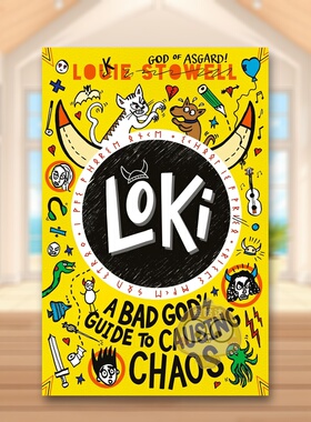 【预售】【洛基涂鸦日记】坏神的捣蛋指南 Loki: A Bad God's Guide to Causing Chaos 原版英文儿童章节书 Louie Stowell