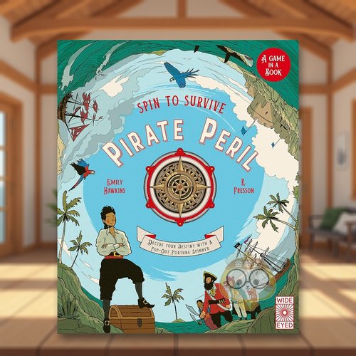 【预售】命运转盘：海盗危局 【Spin to Survive】Pirate Peril 原版英文儿童绘本 附带立体转盘 冒险游戏书