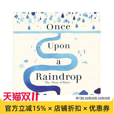 【现货】雨滴 水知识科普Once Upon a Raindrop:The Story of Water【诗意科学探索】英文进口原版儿童绘本图书知识百科James Car