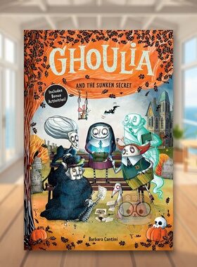 【现货】茱莉亚与沉没秘宝 5 Ghoulia and the Sunken Secret 原版英文儿童桥梁书 哥特式 儿童文学
