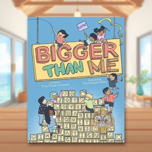 正版 比我大英文儿童绘本自我认知情绪管理进口原版 Books书籍图书外版 Atheneum TURNIPSEED Than Bigger 书精装 预售