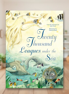 【预售】海底两万里：儒勒·凡尔纳经典改编 Twenty Thousand Leagues Under the Sea  原版英文儿童绘本进口书籍图书外版正版