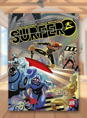 【预售】冲浪者来自德雷德法官的书页英文漫画进口原版书简装14岁以上Surfer: From the pages of Judge Dredd John WagnerRebel书