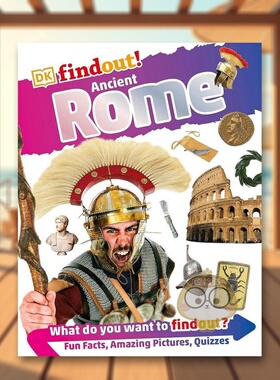 【预售】古罗马 DKfindout！ Ancient Rome 原版英文儿童故事进口书籍图书外版正版