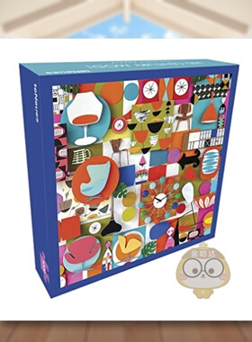 【现货】20世纪中叶现代派份子1000片拼图Mid-Century Mod! 英文文创拼图teNeues盒装teNeues进口原版书623259129书籍图书外版正版