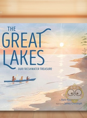 【预售】五大湖The Great Lakes英文儿童故事6-9岁精装ROSENSTOCK  BARB进口原版书Knopf593374351书籍图书外版正版