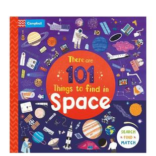 There 正版 英文儿童趣味进口书籍图书外版 Find 现货 太空有101件东西可找 101 are 原版 Things Space