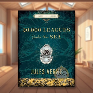 【预售】海底两万里【Chartwell Classics】Twenty Thousand Leagues Under the Sea英文世界文学精装Jules Verne进口原版书Char书