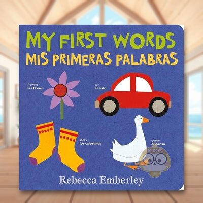 【预售】我的第一句话（西班牙语版）英文儿童自然拼读进口原版外版书纸板书3-6周岁My First Words  Mis Primeras PalabrasRebe书