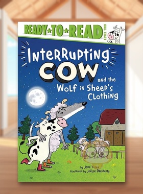 【预售】打断牛和披着羊皮的狼（精装）英文儿童分阶阅读进口原版外版书精装3-6周岁Interrupting Cow and the Wolf in Sheep's书