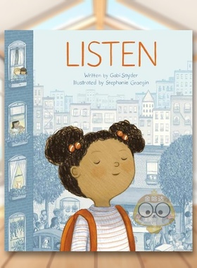 【预售】倾听Listen英文儿童绘本动物生态环保3-6岁精装Gabi Snyder进口原版书Simon & Schuster534461895书籍图书外版正版