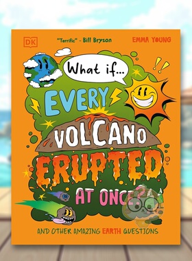 【现货】【脑洞百科】如果所有火山同时喷发？ 【What if?】What If? All the Volcanoes Erupted  原版英文儿童绘本进口书籍图书