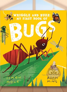 【预售】扭扭和嗡嗡：我的昆虫启蒙书 Wriggle and Buzz: My First Book of Bugs 原版英文儿童绘本