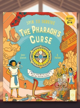 【预售】命运转盘：法老的诅咒 【Spin to Survive】The Pharaoh's Curse 原版英文儿童绘本 附带立体转盘 冒险游戏书