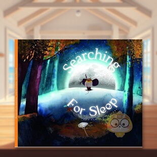 【现货】寻找睡眠英文儿童绘本虚构类进口原版书精装Searching for Sleep Burch  Stacy  Ethicool Books书籍图书外版正版