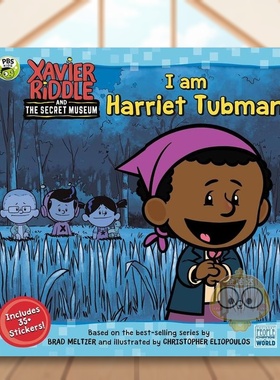 【现货】泽维尔谜语哈里特-塔布曼Xavier Riddle Harriet Tubman英文儿童章节书6-9岁Easton  Marilyn进口原版书Random House (US
