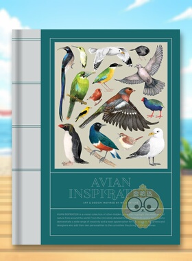 【现货】鸟类灵感自然艺术插画Avian Inspiration Art and Design Inspired by Birds英文插画原画设定集Victionaryvictionary精装