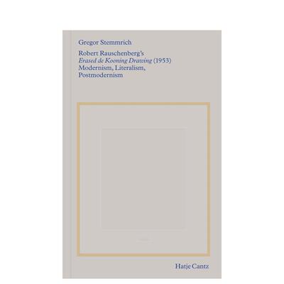 【预售】Robert Rauschenberg'S »Erased De Kooning Drawing« (1953) Mod罗伯特·劳森伯格：被抹去的德·库宁的作品 英文进口